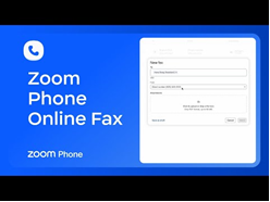 Zoom Phone Online Fax
